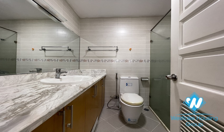 High floor apartment fully furnished new modern four bedrooms for rent E4 ciputra